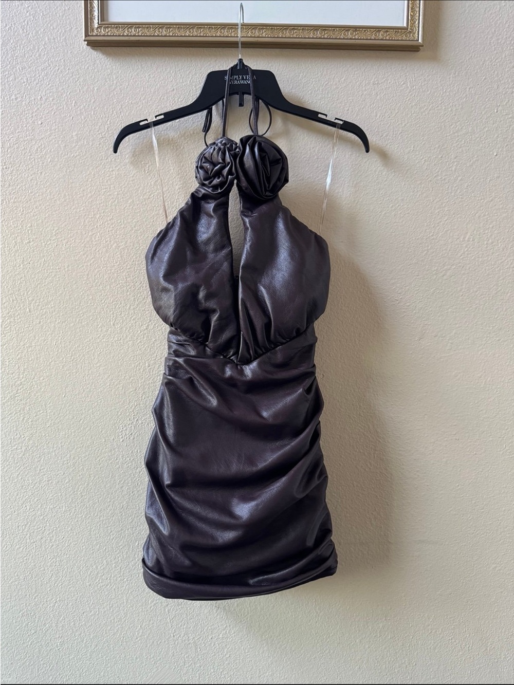 House of CB chocolate brown mini dress size XS
